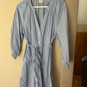 a new day Blue Striped Midi Dress